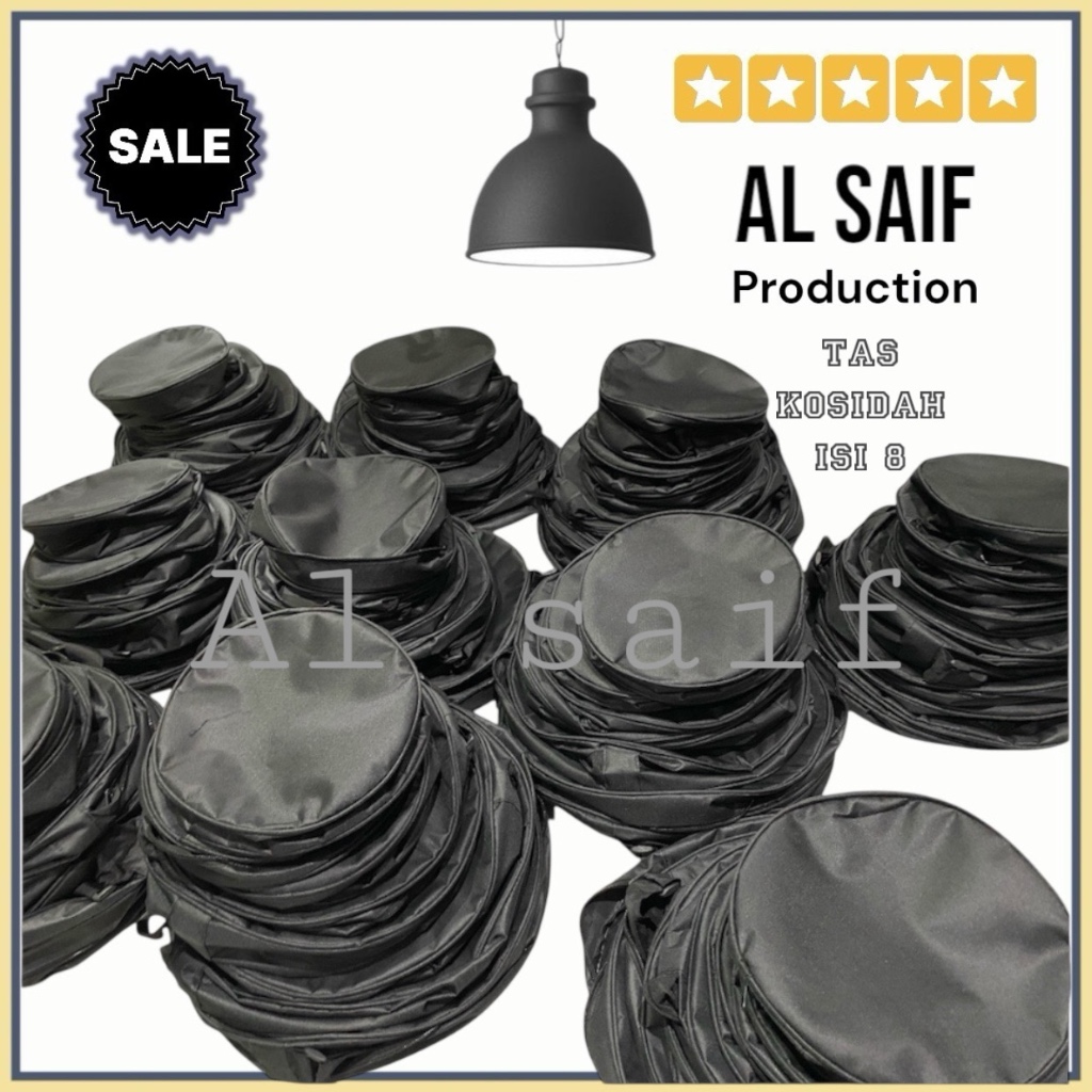 Tas qosidah lengkap/set isi 8 qosidah lasqi rebana lasqi hadroh lasqi hadroh