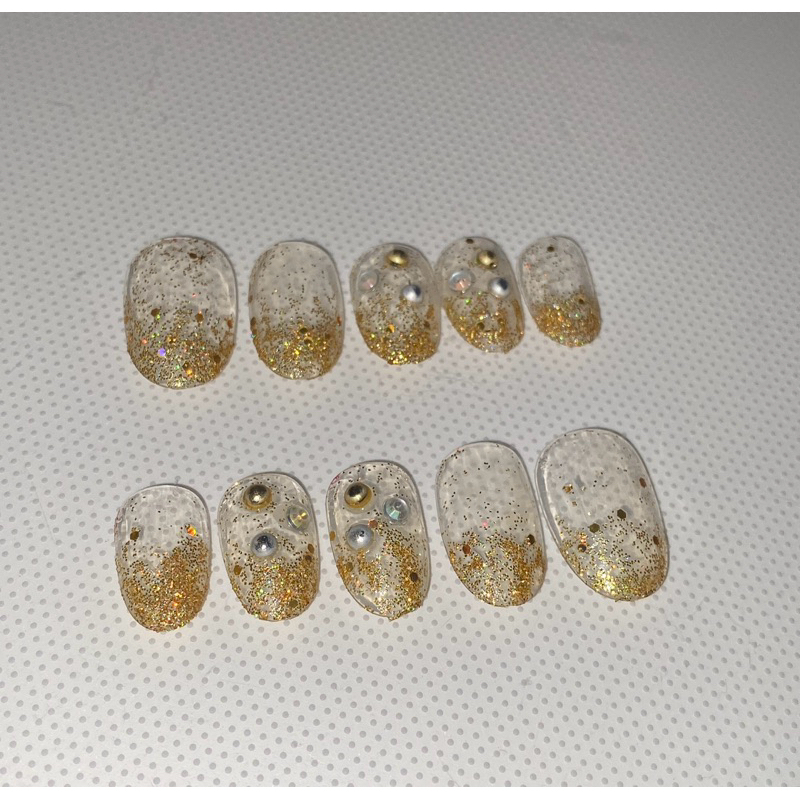 Kuku Palsu Wedding Gold/Nail Art/Press on Nail