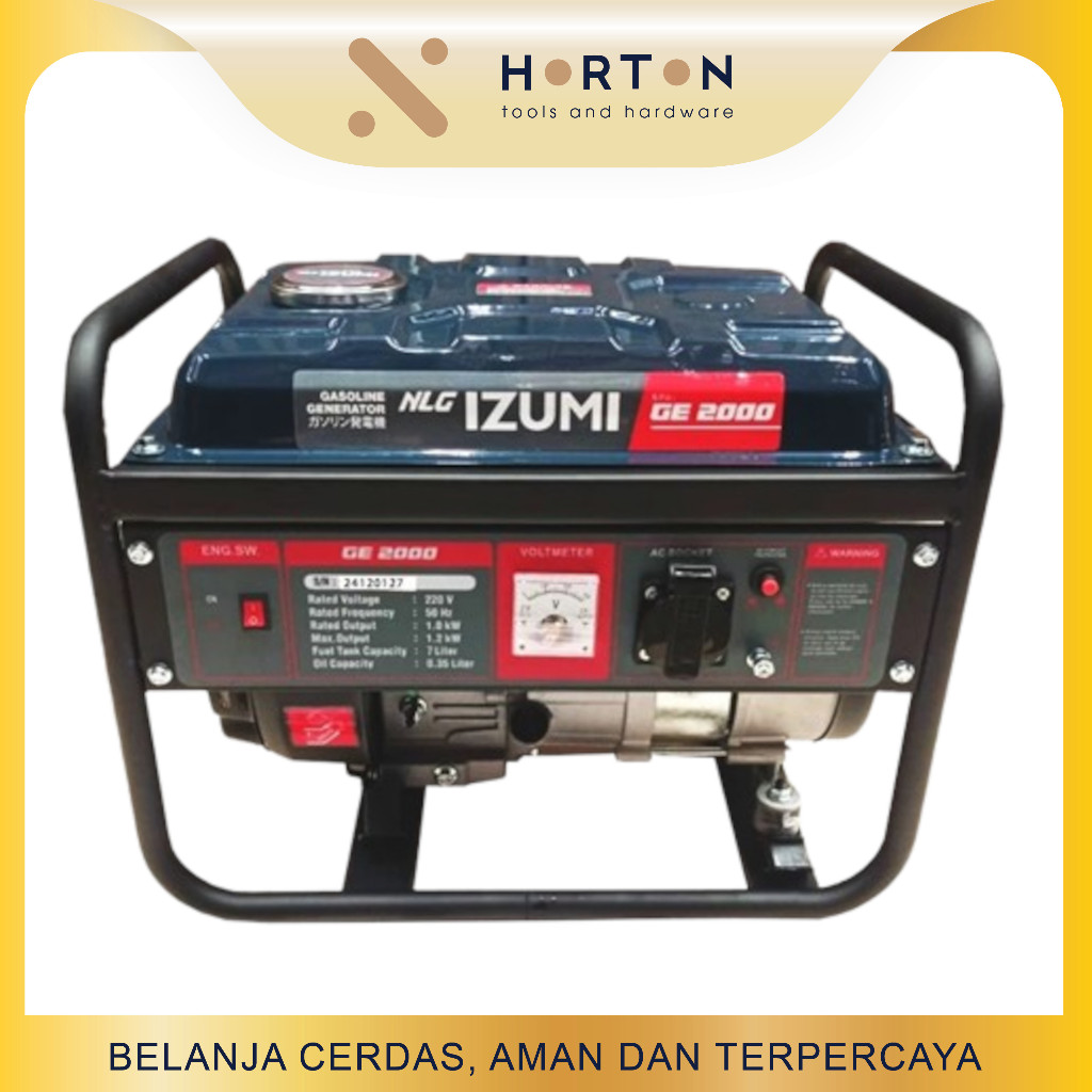 Genset GE2000 Mesin Genset Listrik Bensin 1000 Watt Mesin Generator Bensin 1000watt