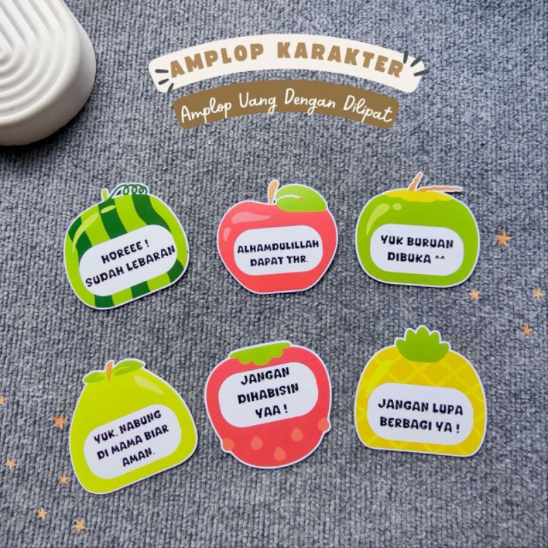 

Amplop lebaran Karakter isi 6pcs