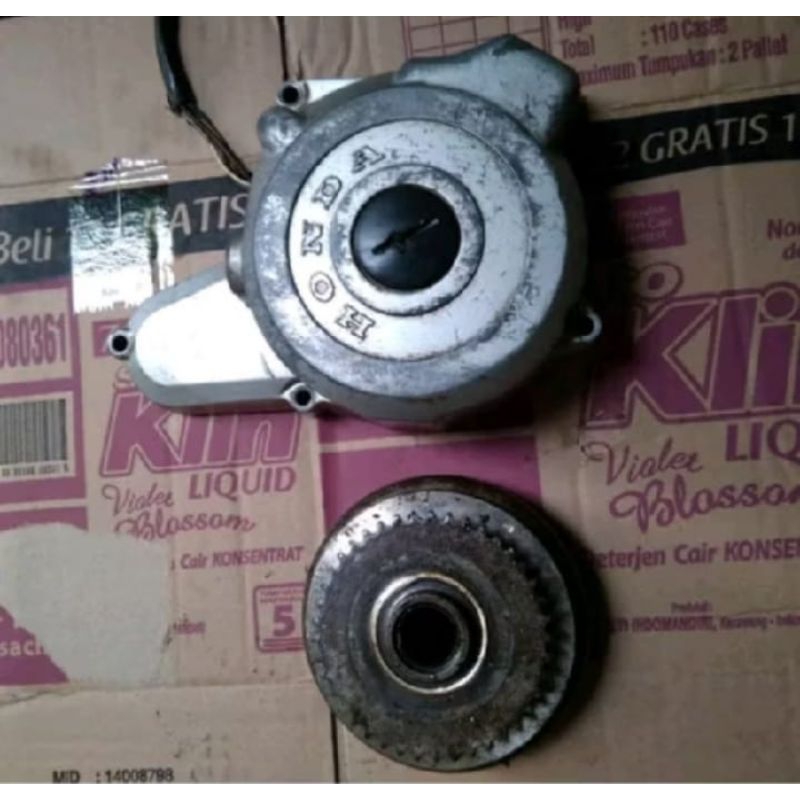 blok mesin magnet sepul Honda Supra lama atau Astrea grand prima barang asli original copotan