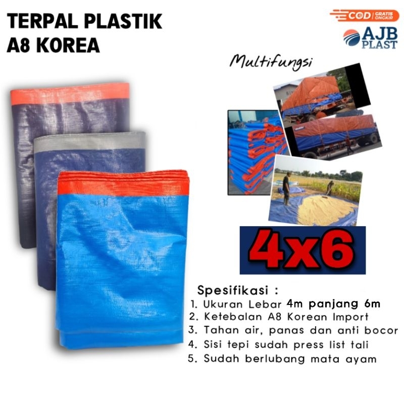 Terpal Tenda A8 korea 4x6