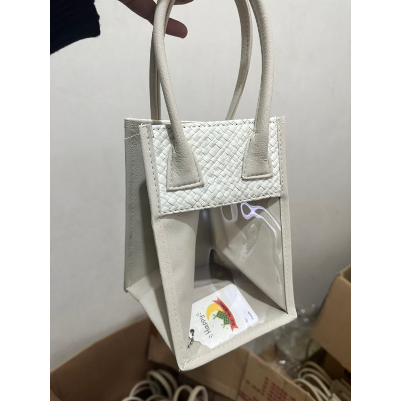 

RB Tas parcel MIKA BAMBU MINI TINGGI FREE HANGTAG tas anyaman hampers goodiebag souvenir gift