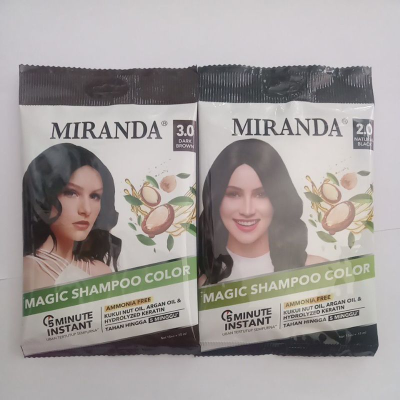 Miranda Magic Shampoo Color / Semir Shampo / Semir Rambut Tahan Lama