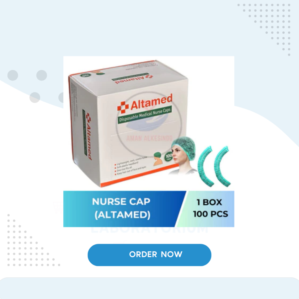 Nurse Cup Altamed / Disposable Hair Net / Penutup Kepala Rambut / Nurse Cap