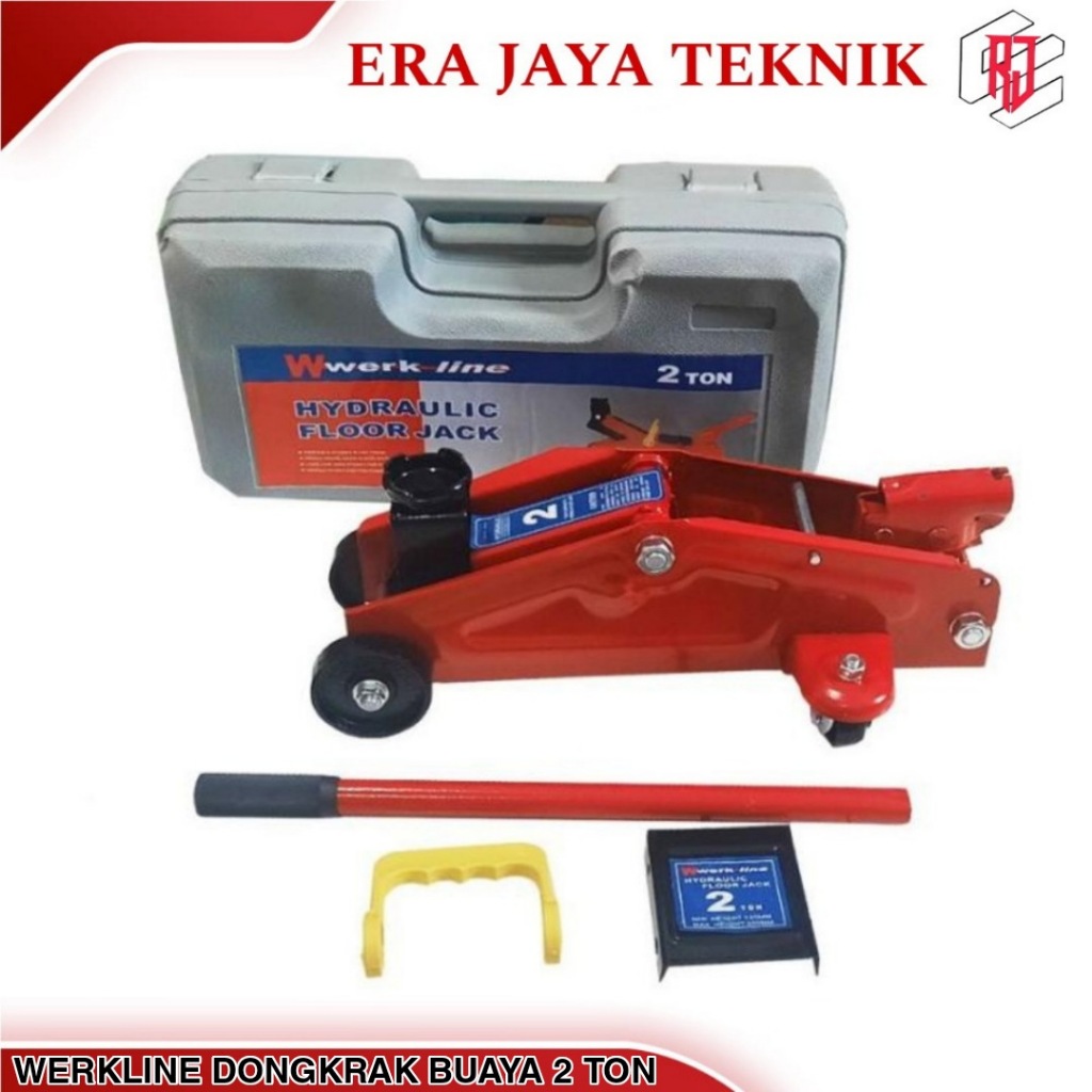 Werkline Dongkrak Buaya 2 Ton Hidrolik Hydraulic Floor Jack