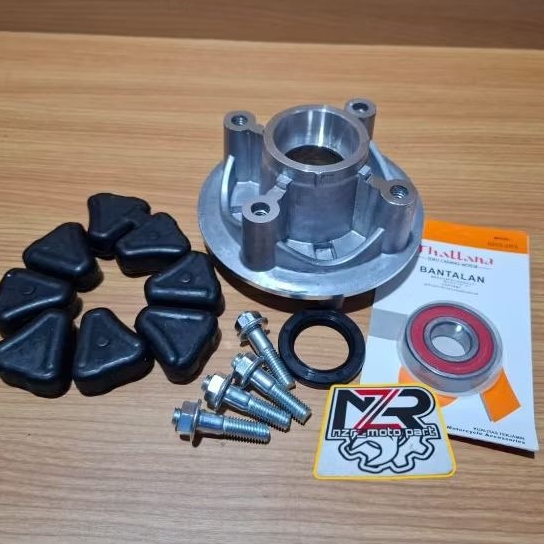 NAP GEAR BLADE 110/REVO ABSOLUTE 110/REVO FIT//DUDUKAN GIR BELAKANG SET KARET TROMOL/BEARING/LAHER/B