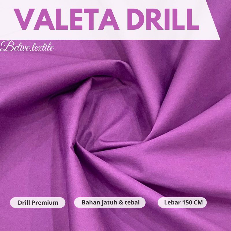 KAIN AMERICAN DRILL  / DRILL AMERICAN / DRILL NAGATA VALETTA JAPAN ORIGINAL PREMIUM BAHAN SERAGAM SE