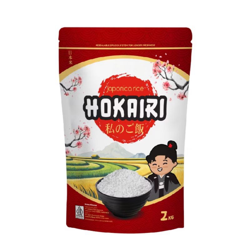 

Beras Premium Jepang Hokairi Japonica Rice Pack 2 Kg