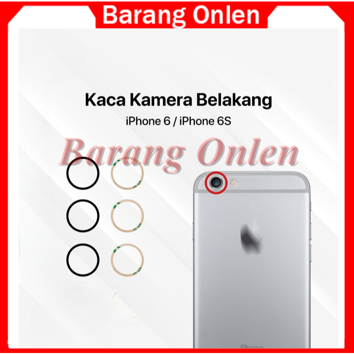 Iphone 6/6S Kaca Lensa Kamera Belakang