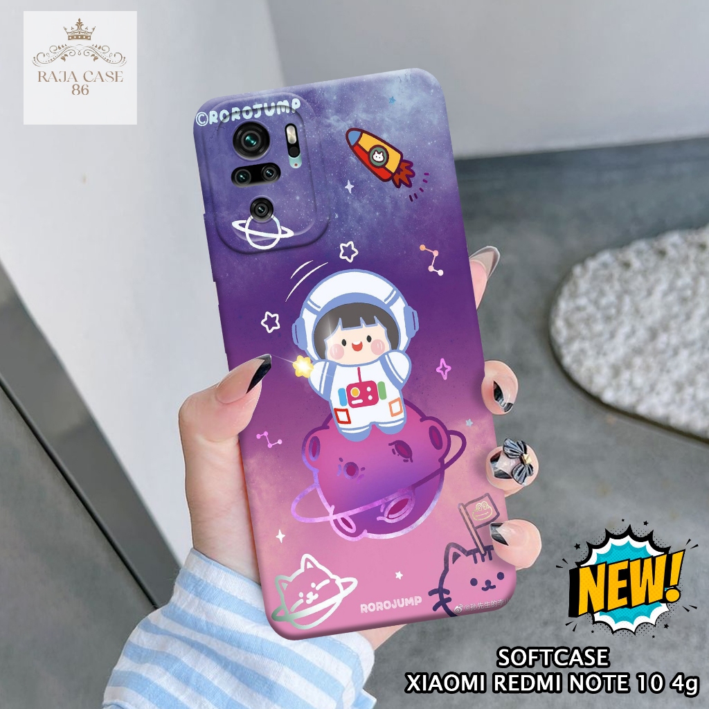 Softcase Xiaomi Redmi Note 10 4G - Rajacase - Case Redmi Note 10 4G - Motif Case Lucu - Case Redmi N
