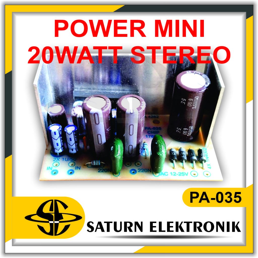 Kit Power Mini 20Watt Stereo PA-035