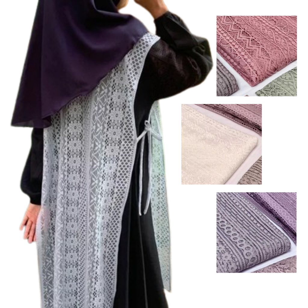 VEST tali brokat Malika premiumouter brokatoutfit gamis OUTER WANITA ROMPI WANITA OUTFIT GAMIS VEST 