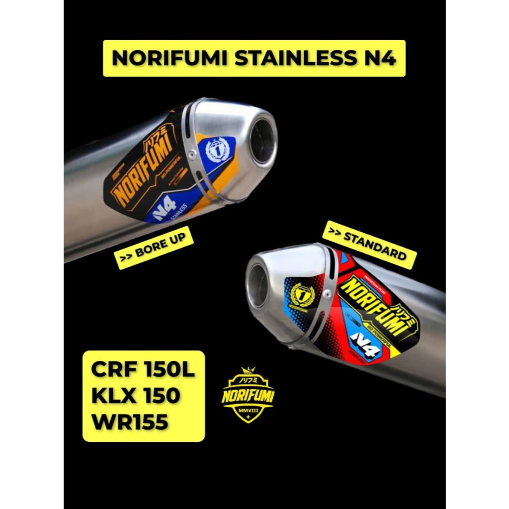 KNALPOT NORIFUMI STAINLESS N4 FULLSYSTEM