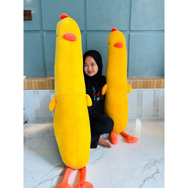 Guling karakter ayam ukuran jumbo//guling karakter ayam untuk dewasa atau anak2