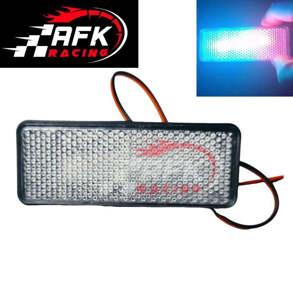 lampu rem led stop tambahan variasi kedip / lampu mata kucing motor rgb import lampu stop running rg