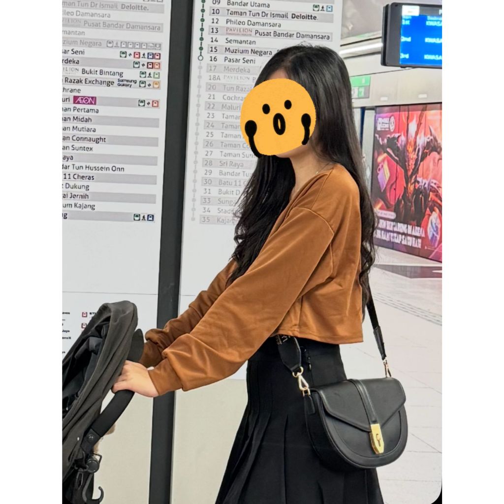 PRELOVED SHEIN CARDIGAN BROWN / JAKET TIPIS WANITA / Sweater Cokelat Lengan Panjang