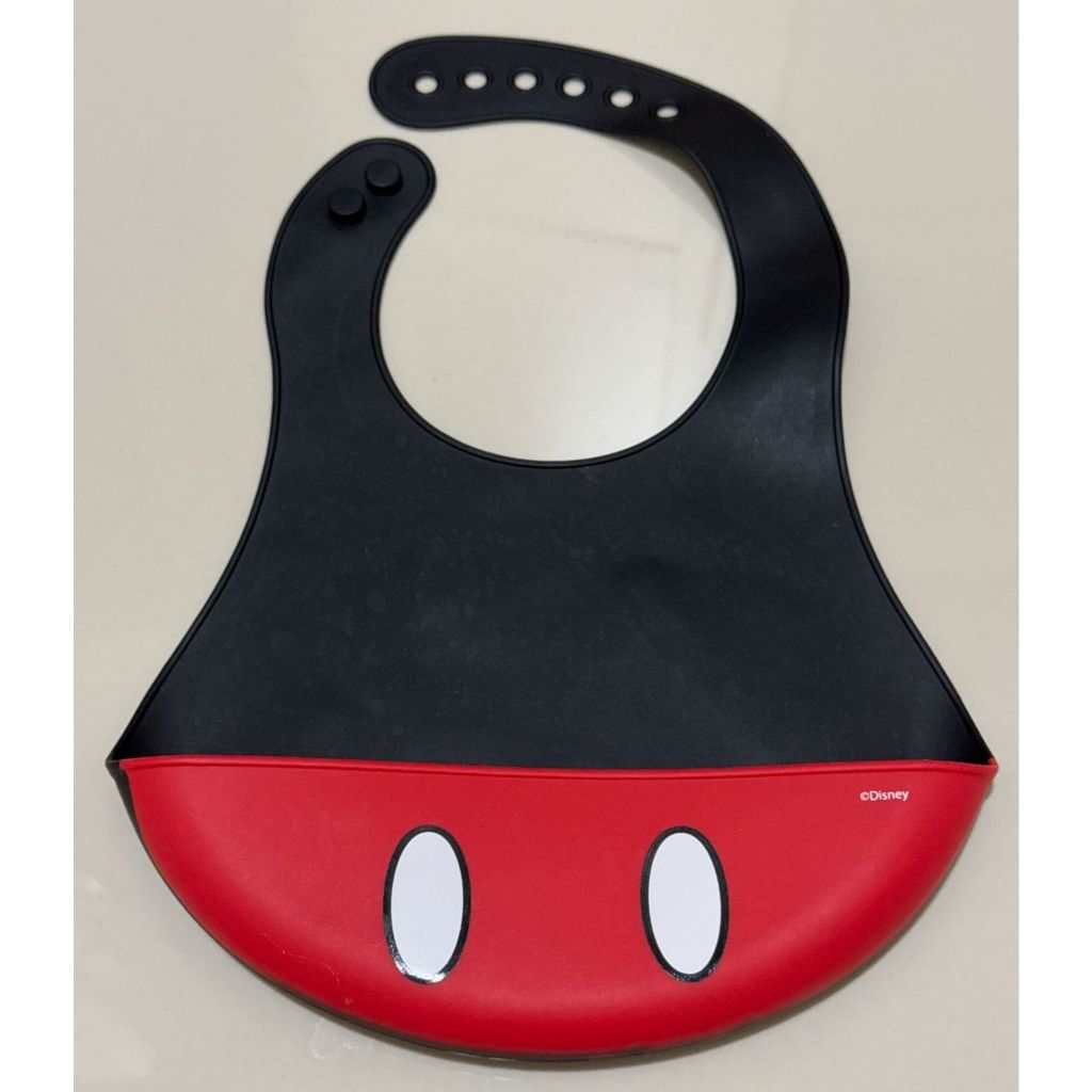 PRELOVED PREMIUM PATTERN SILICONE PRINTED BIBS / CELEMEK MAKAN BAYI ANAK MOTIF DILIKON / DISNEY MICK