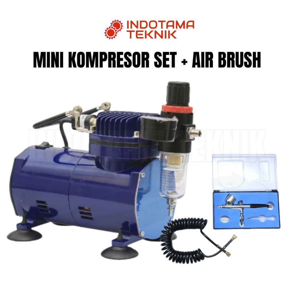 HL Mini Kompresor Set + Air Brush