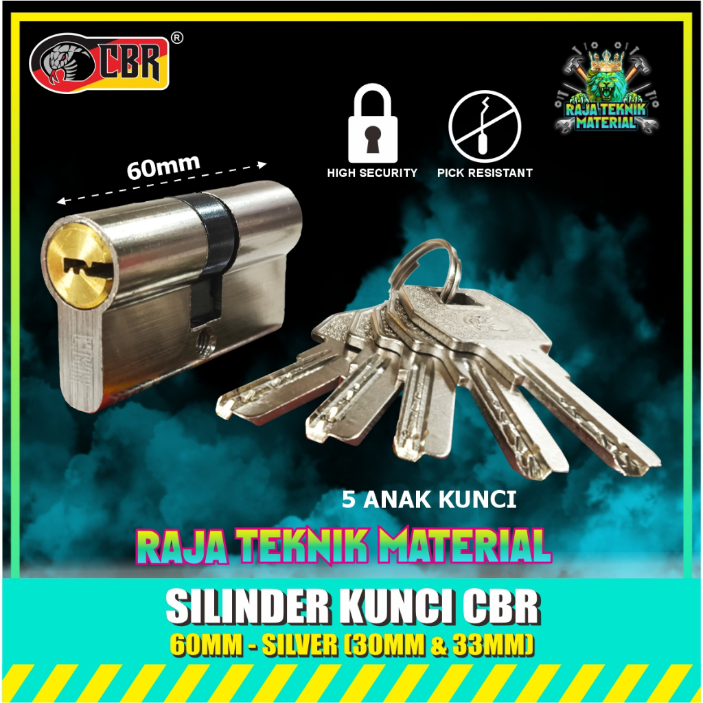 CBR Cylinder Kunci Pintu Silinder Anak Computer Key 60mm