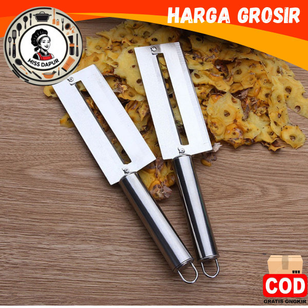 MS ALAT PENGUPAS KULIT NANAS DAN PEMOTONG KERIPIK TEMPE PISAU TEBU  /PEMOTONG KERIPIK TEMPE