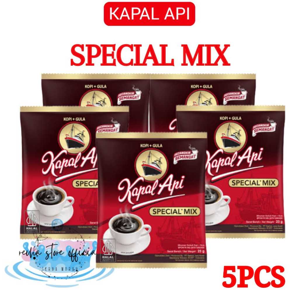 

Kopi Kapal Api Special Mix 23gr Isi 5pcs