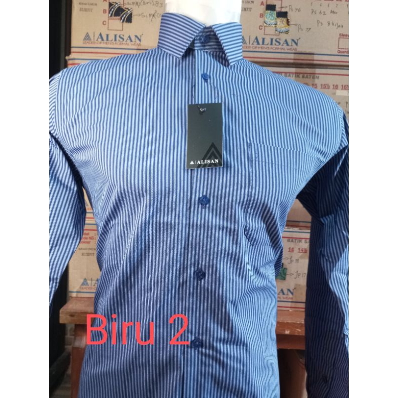 promo kemeja alisan lengan panjang, kemaja motif Alisan reguler