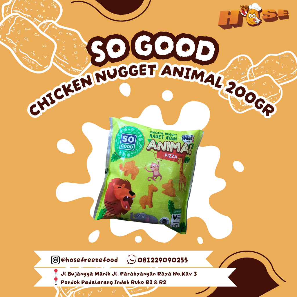 

So Good Cicken Nugget Animal 200gr