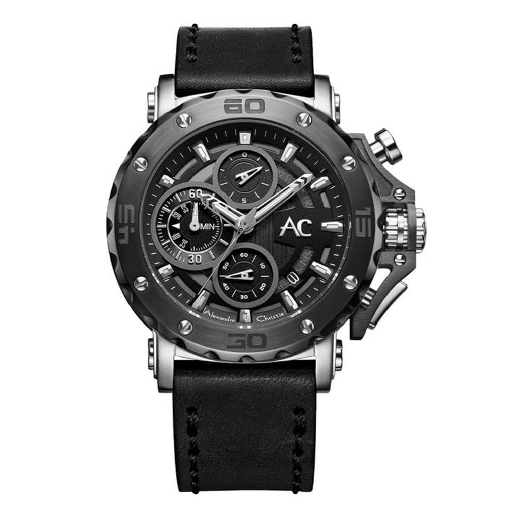 Jam Tangan Pria Analog Alexandre Christie 9205MC AC9205 AC 9205 MC 9205 MCLTBBA Original Garansi Res