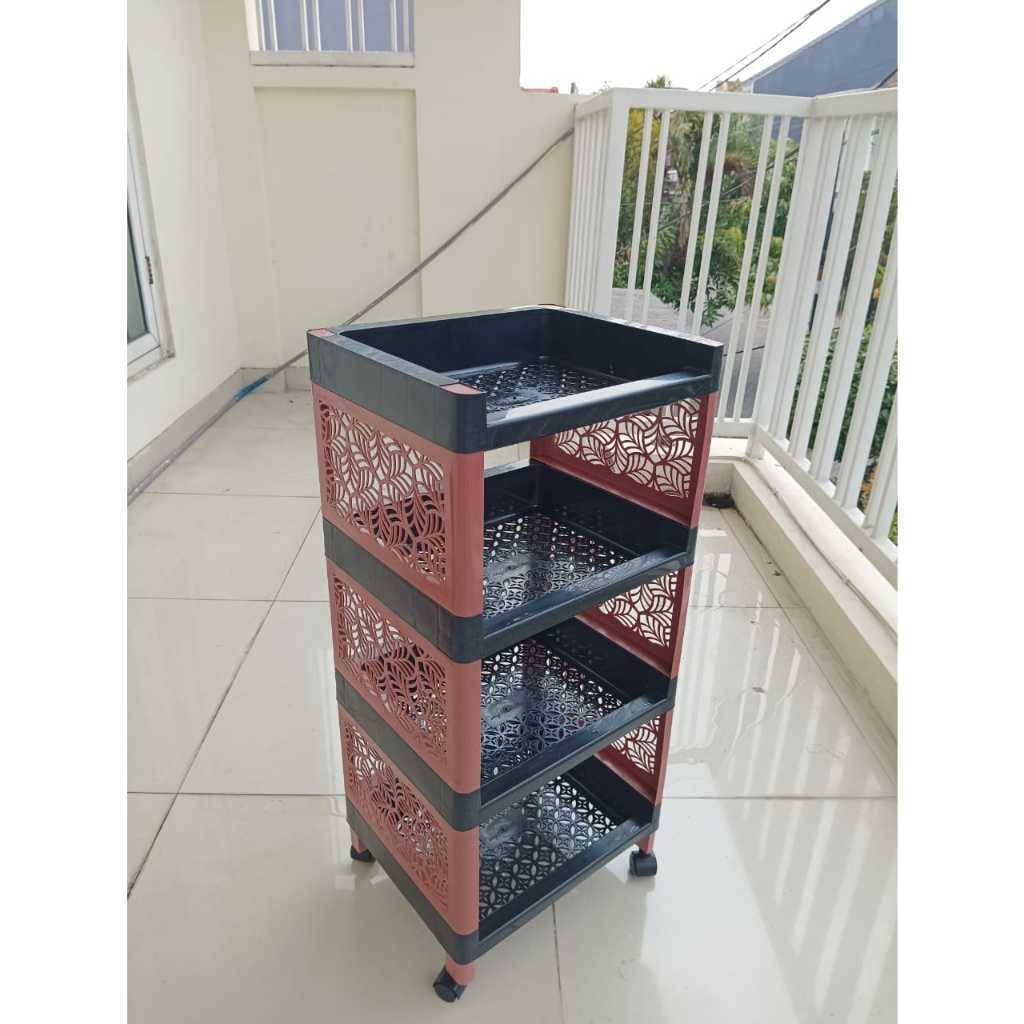 RAK YOYO DYNAMIC HITAM RODA / RAK SUSUN SERBAGUNA