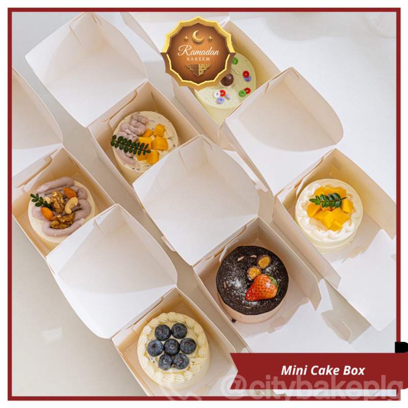 

MINI CAKE BOX | CHIFFON BOX | MINI CHIFFON BOX | Korean Cake Box | Bento Box | Mini Box | Box Kue Kecil
