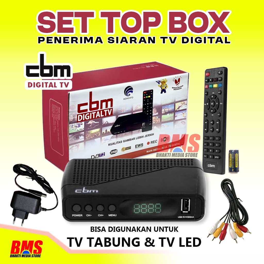 SET TOP BOX TERMURAH STB CBM CBM81T & EVINIX H1 NEO DVBT2 BERGARANSI RESMI 