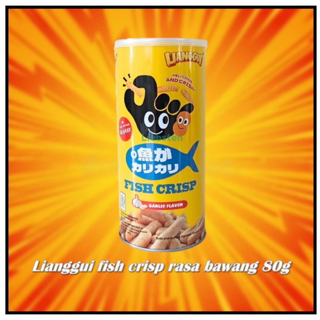

Lianggui fish crisp rasa bawang 80g