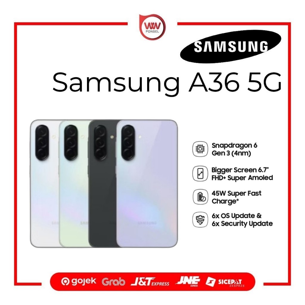 Hp Samsung A36 5G Ram 8GB Intenal 256GB Garansi Resmi