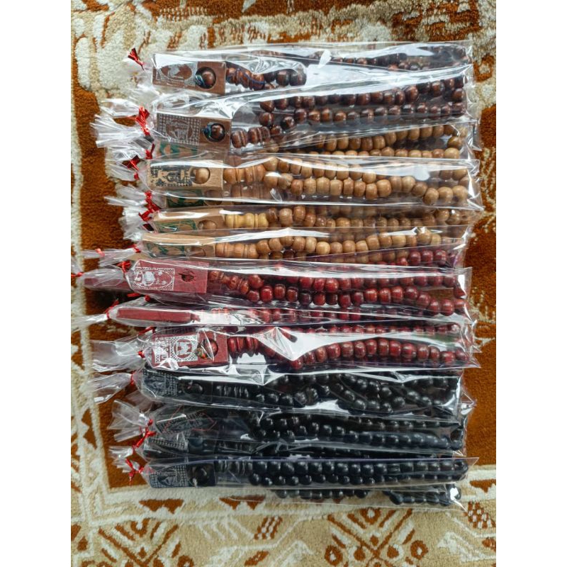 tasbih 33 isi 100 biji kemas plastik