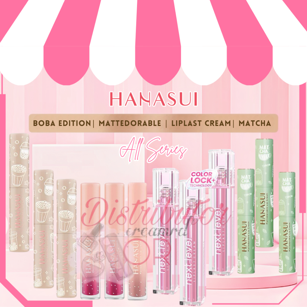 Hanasui Mattedorable Lip Cream BOba | Matte Dorable LipCream bibir & blush on|lip and cheek | Matcha