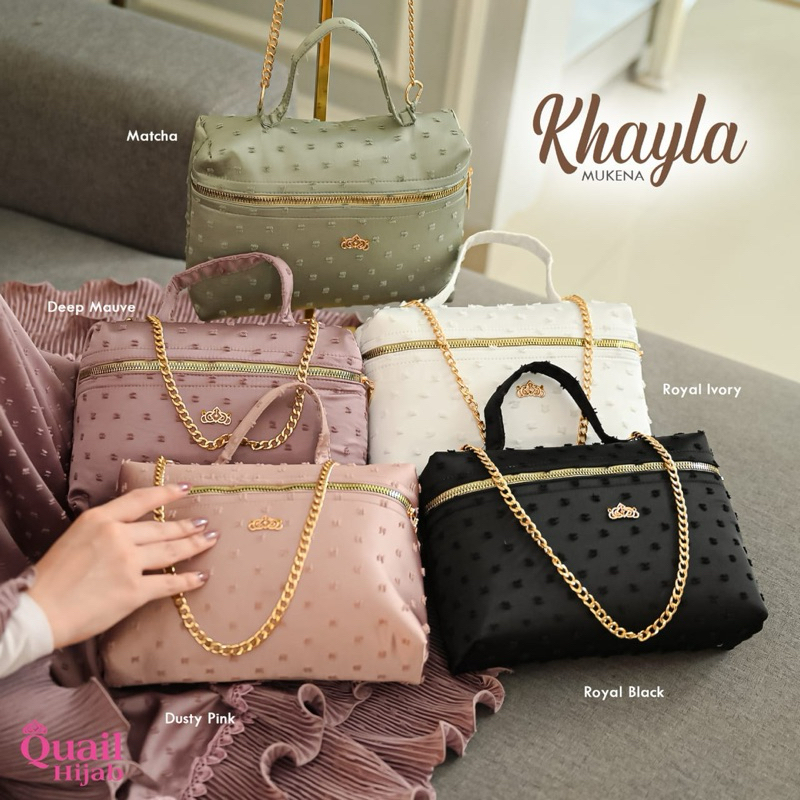 Khayla Mukena Original Quail Hijab Khayla Mukenah Exclusive Mat Armany Uragiri Mix Plisket Khayla