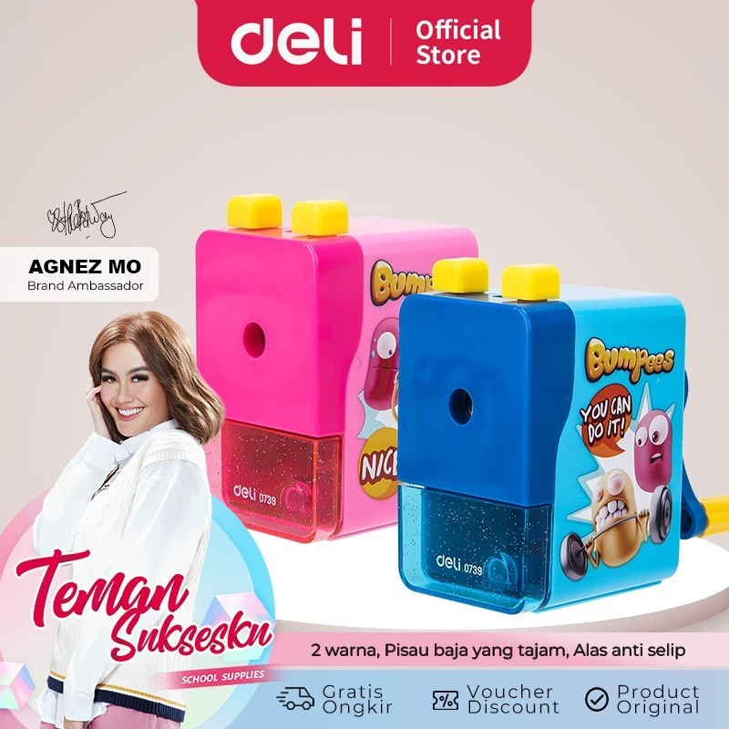 

TBMO DELI ROTARY PENCIL SHARPENER BUMPEES E0739 - OC / Rautan Pensil Putar