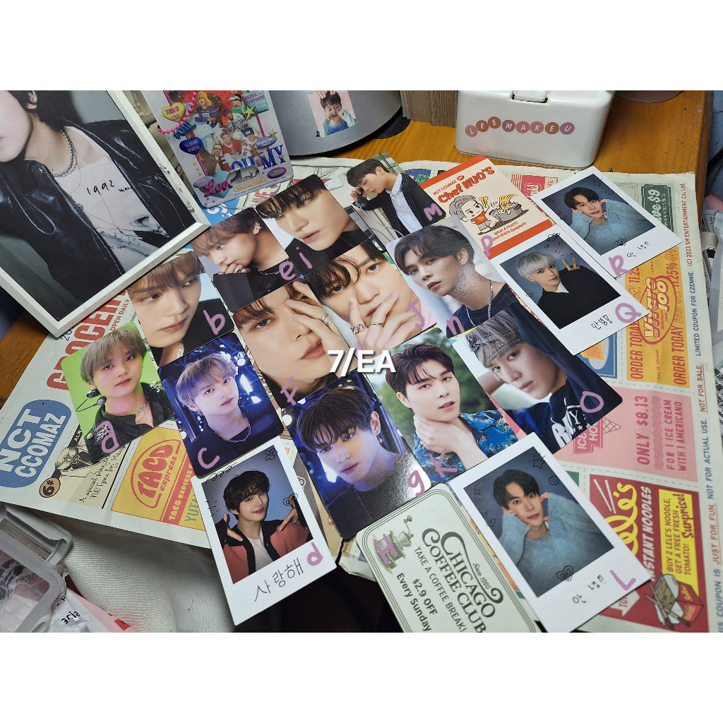 wts || want to sell photocard pc ina  * dicon 102 haechan, doyoung, taeyong * dicon 101 johnny, taey