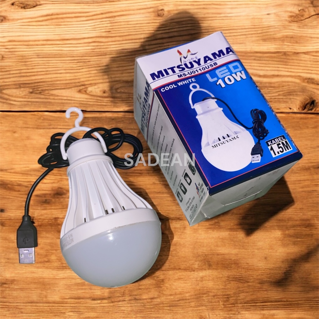Lampu USB 10 Watt Bohlam LED 5 Volt Mitsuyama MS-U0110USB