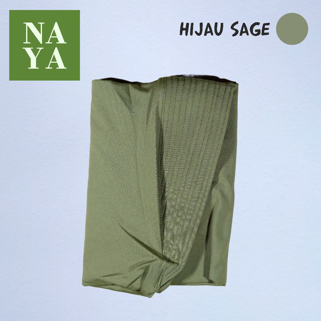 JILBAB INSTAN BERGO SPORT PET TEBAL / JILBAB INSTAN JERSEY SIZE S M L WARNA HIJAU SAGE