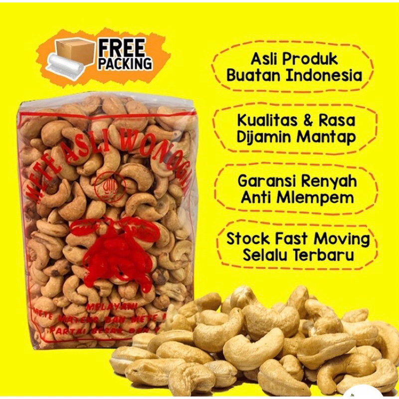

Kacang Mete goreng kemasan 1kg