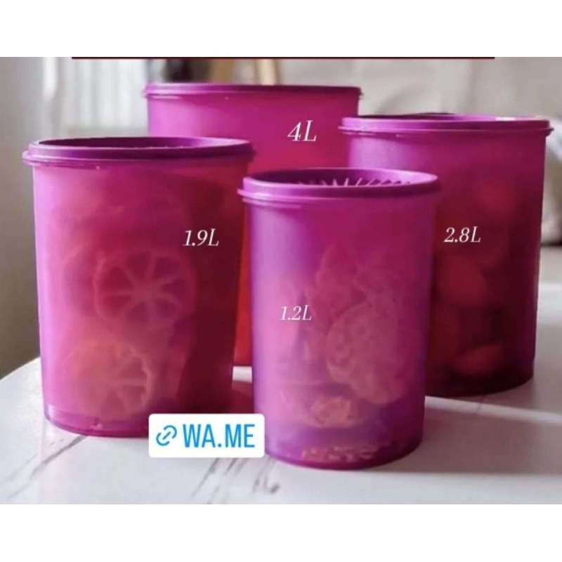 Deco canister tupperware