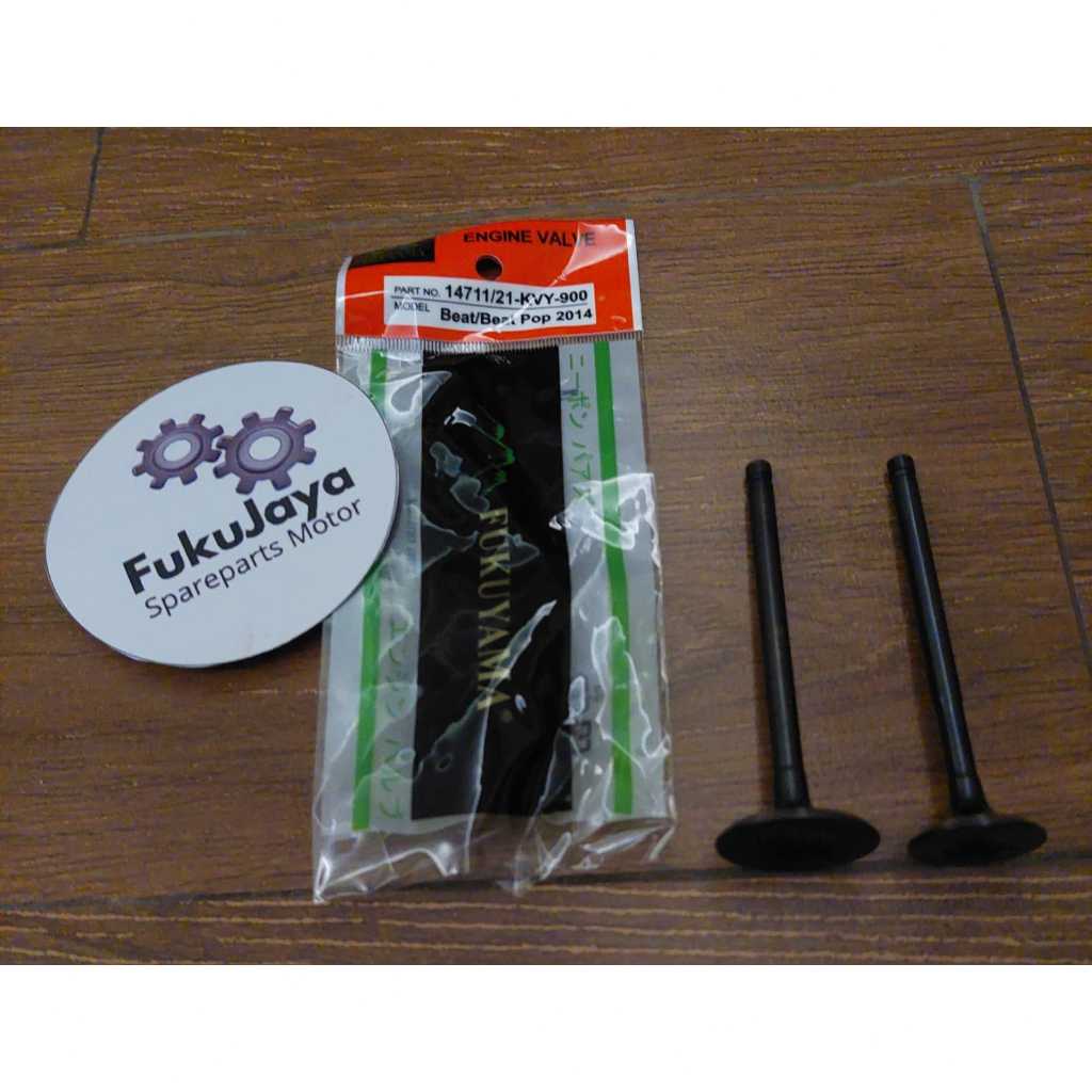 Fukuyama Valve Set Klep In Ex Payung Kleb Honda Beat - Scoopy - Beat Pop'14 2014 (KVY-900) - Fukujay