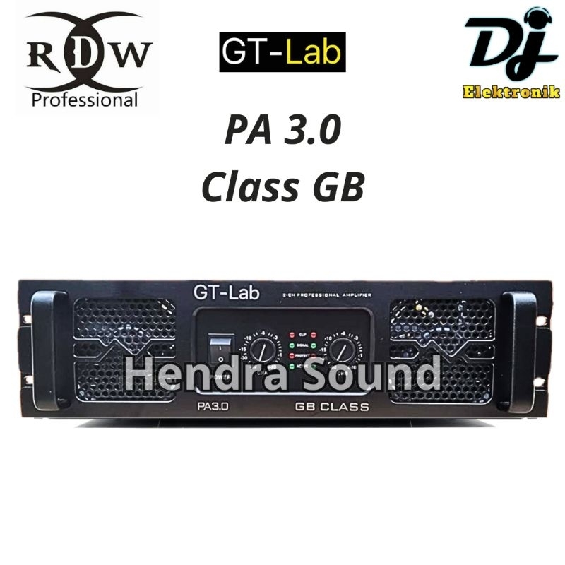 GT LAB ● PA 3.0 / PA3.0 - Power Amplifier (2 channel) RDW