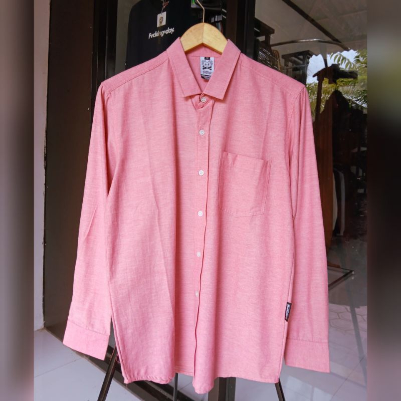 Destroyer | Kemeja Lengan Panjang Size M Oxford Pink