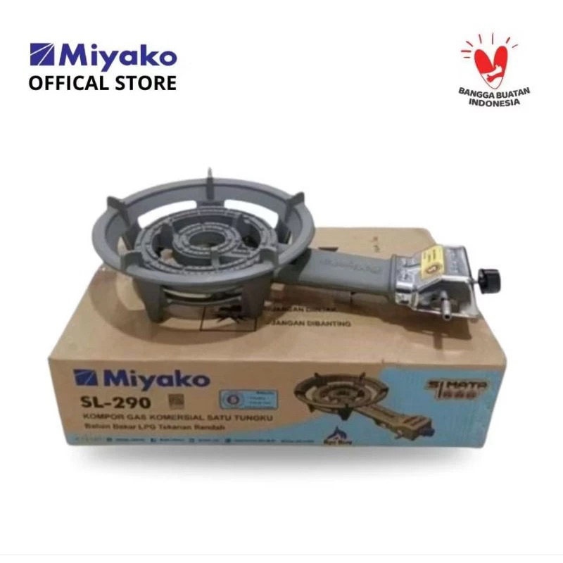 MIYAKO Kompor Gas Komersil Cor Besi ML288 ML 288 1 Satu Tungku