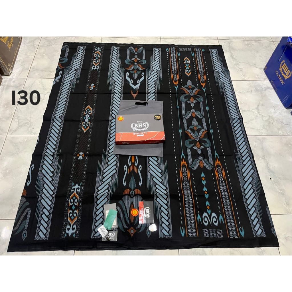 SARUNG BHS INFINITY PKA SILVER HITAM