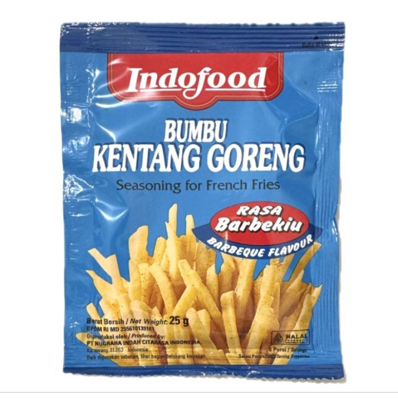 

Indofood Bumbu Kentang Goreng Rasa Barbeque 25gr