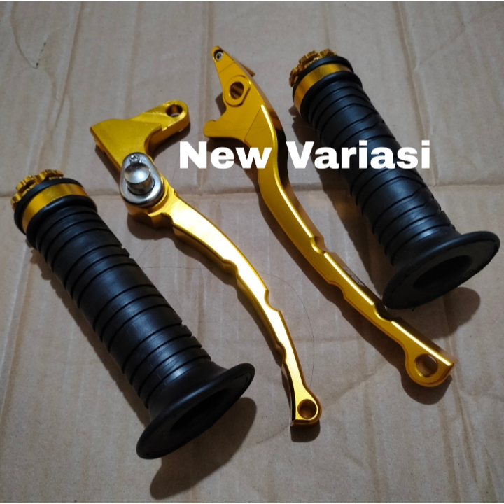 Paket Handle Rem Full CNC Variasi Aerox 155 LEXI  + Handgrip Jalu Variasi